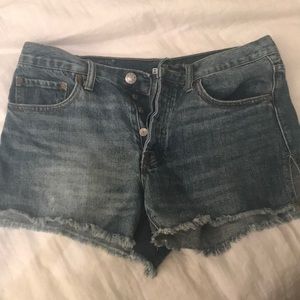 Mid rise denim shorts (urban outfitters)